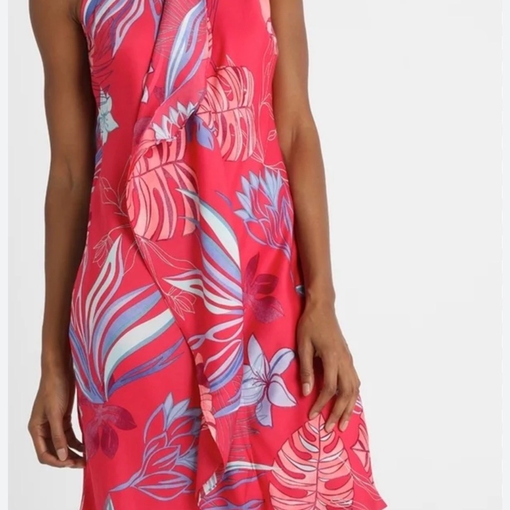 Women's Pink Tropical Dress